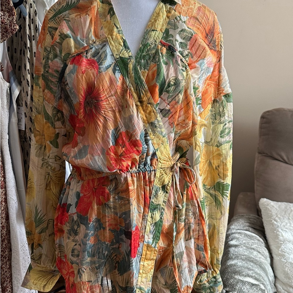 Anthropology Kimono Style blouse
